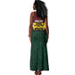 Personalized Ghana Republic Day Tank Maxi Dress Adinkra Pattern Heritage Silhouette African Culture Art