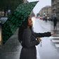 Personalized Ghana Republic Day Umbrella Adinkra Pattern Heritage Silhouette African Culture Art
