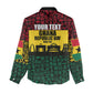 Personalized Ghana Republic Day Women Casual Shirt Adinkra Pattern Heritage Silhouette African Culture Art