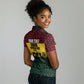 Personalized Ghana Republic Day Women Polo Shirt Adinkra Pattern Heritage Silhouette African Culture Art