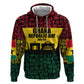 Personalized Ghana Republic Day Zip Hoodie Adinkra Pattern Heritage Silhouette African Culture Art