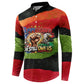 Happy 250th You Still Owe Us Black Pride Button Sweatshirt Pan African Flag Broken Chains - Statue Of Liberty