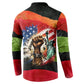 Happy 250th You Still Owe Us Black Pride Button Sweatshirt Pan African Flag Broken Chains - Statue Of Liberty
