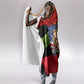 Happy 250th You Still Owe Us Black Pride Hooded Blanket Pan African Flag Broken Chains - Statue Of Liberty