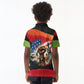 Happy 250th You Still Owe Us Black Pride Kid Polo Shirt Pan African Flag Broken Chains - Statue Of Liberty