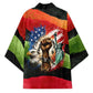 Happy 250th You Still Owe Us Black Pride Kimono Pan African Flag Broken Chains - Statue Of Liberty