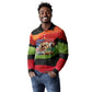 Happy 250th You Still Owe Us Black Pride Long Sleeve Polo Shirt Pan African Flag Broken Chains - Statue Of Liberty