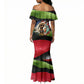 Happy 250th You Still Owe Us Black Pride Mermaid Dress Pan African Flag Broken Chains - Statue Of Liberty