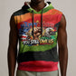 Happy 250th You Still Owe Us Black Pride Sleeveless Hoodie Pan African Flag Broken Chains - Statue Of Liberty