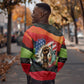 Happy 250th You Still Owe Us Black Pride Sweatshirt Pan African Flag Broken Chains - Statue Of Liberty