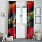 Happy 250th You Still Owe Us Black Pride Window Curtain Pan African Flag Broken Chains - Statue Of Liberty