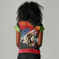 Happy 250th You Still Owe Us Black Pride Women V-Neck T-Shirt Pan African Flag Broken Chains - Statue Of Liberty