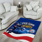 Cape Verde Won Our Hearts Soccer Area Rug Blue Sharks Football Mascot Patriotic National Team