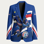 Cape Verde Won Our Hearts Soccer Blazer Blue Sharks Football Mascot Patriotic National Team