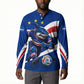 Cape Verde Won Our Hearts Soccer Button Sweatshirt Blue Sharks Football Mascot Patriotic National Team