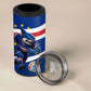 Cape Verde Won Our Hearts Soccer 4 in 1 Can Cooler Tumbler Blue Sharks Football Mascot Patriotic National Team