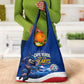 Cape Verde Won Our Hearts Soccer Grocery Bag Blue Sharks Football Mascot Patriotic National Team