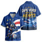 Cape Verde Won Our Hearts Soccer Kid Hawaiian Shirt Blue Sharks Football Mascot Patriotic National Team
