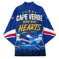 Cape Verde Won Our Hearts Soccer Kimono Blue Sharks Football Mascot Patriotic National Team