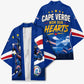 Cape Verde Won Our Hearts Soccer Kimono Blue Sharks Football Mascot Patriotic National Team