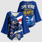 Cape Verde Won Our Hearts Soccer Kimono Sleeve Blouse Blue Sharks Football Mascot Patriotic National Team