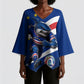 Cape Verde Won Our Hearts Soccer Kimono Sleeve Blouse Blue Sharks Football Mascot Patriotic National Team