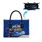 Cape Verde Won Our Hearts Soccer Leather Bag Blue Sharks Football Mascot Patriotic National Team