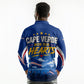Cape Verde Won Our Hearts Soccer Long Sleeve Polo Shirt Blue Sharks Football Mascot Patriotic National Team