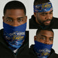 Cape Verde Won Our Hearts Soccer Neck Gaiter Blue Sharks Football Mascot Patriotic National Team