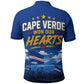 Cape Verde Won Our Hearts Soccer Polo Shirt Blue Sharks Football Mascot Patriotic National Team