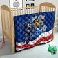 Cape Verde Won Our Hearts Soccer Quilt Blue Sharks Football Mascot Patriotic National Team