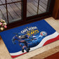 Cape Verde Won Our Hearts Soccer Rubber Doormat Blue Sharks Football Mascot Patriotic National Team