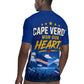 Cape Verde Won Our Hearts Soccer Rugby Jersey Blue Sharks Football Mascot Patriotic National Team