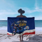 Cape Verde Won Our Hearts Soccer Sarong Blue Sharks Football Mascot Patriotic National Team