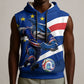 Cape Verde Won Our Hearts Soccer Sleeveless Hoodie Blue Sharks Football Mascot Patriotic National Team