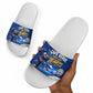 Cape Verde Won Our Hearts Soccer Slide Sandals Blue Sharks Football Mascot Patriotic National Team
