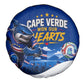 Cape Verde Won Our Hearts Soccer Spare Tire Cover Blue Sharks Football Mascot Patriotic National Team