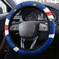 Cape Verde Won Our Hearts Soccer Steering Wheel Cover Blue Sharks Football Mascot Patriotic National Team