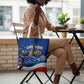 Cape Verde Won Our Hearts Soccer Tote Bag Blue Sharks Football Mascot Patriotic National Team
