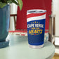 Cape Verde Won Our Hearts Soccer Tumbler Cup Blue Sharks Football Mascot Patriotic National Team
