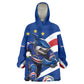 Cape Verde Won Our Hearts Soccer Wearable Blanket Hoodie Blue Sharks Football Mascot Patriotic National Team