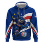 Cape Verde Won Our Hearts Soccer Zip Hoodie Blue Sharks Football Mascot Patriotic National Team