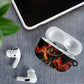 Trinbago Knight Riders Cricket AirPods Case Trinidad and Tobago Fiery Knight Warrior Bat Flame