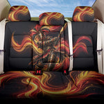 Trinbago Knight Riders Cricket Back Car Seat Cover Trinidad and Tobago Fiery Knight Warrior Bat Flame
