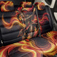 Trinbago Knight Riders Cricket Back Car Seat Cover Trinidad and Tobago Fiery Knight Warrior Bat Flame