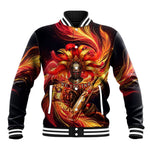 Trinbago Knight Riders Cricket Baseball Jacket Trinidad and Tobago Fiery Knight Warrior Bat Flame