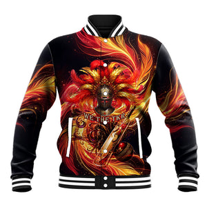 Trinbago Knight Riders Cricket Baseball Jacket Trinidad and Tobago Fiery Knight Warrior Bat Flame