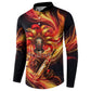 Trinbago Knight Riders Cricket Button Sweatshirt Trinidad and Tobago Fiery Knight Warrior Bat Flame