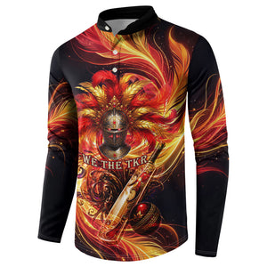 Trinbago Knight Riders Cricket Button Sweatshirt Trinidad and Tobago Fiery Knight Warrior Bat Flame
