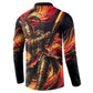 Trinbago Knight Riders Cricket Button Sweatshirt Trinidad and Tobago Fiery Knight Warrior Bat Flame